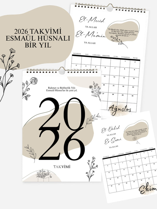 NEW Takvim- Kalender ESMAÜL HÜSNA 2026