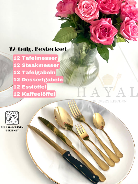HAYAL Besteckset GOLD  12 Personen